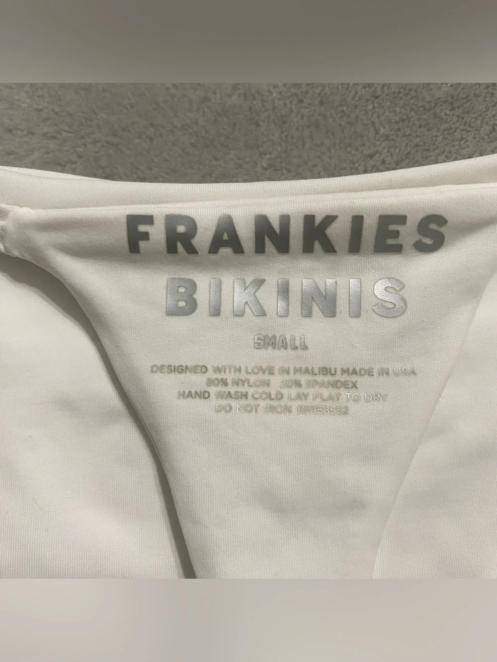 Frankies Bikinis Thong Bikini Bottoms size small